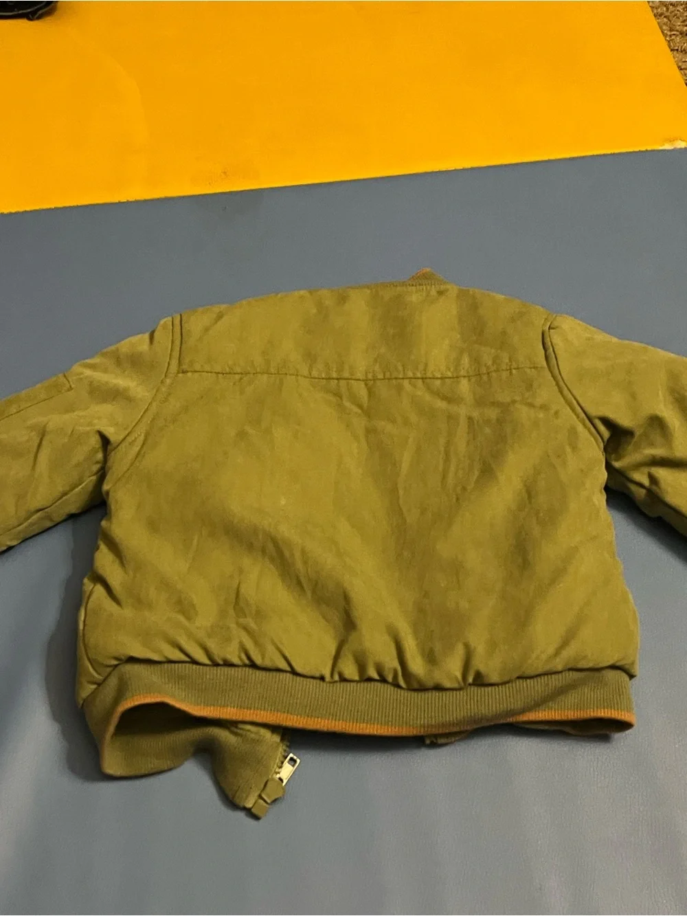 Aspen Kids Olive Green Puffer Bomber Jacket 18M